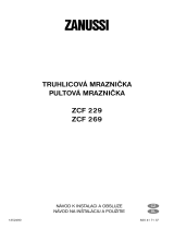 Zanussi ZCF269 Používateľská príručka