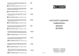 Zanussi ZV210R Používateľská príručka