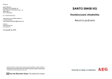 Aeg-Electrolux SANTO80408KG Používateľská príručka