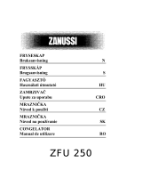 Zanussi ZFU25O Používateľská príručka