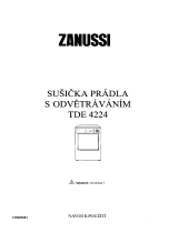 Zanussi TDE4224 Používateľská príručka