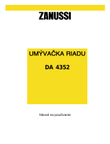 Zanussi DA4352 Používateľská príručka