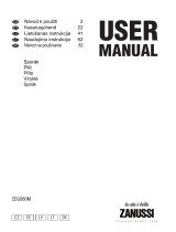 Zanussi ZCG560MW Používateľská príručka