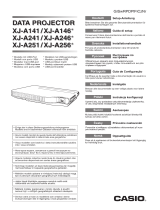 Casio XJ-A141, XJ-A146, XJ-A241, XJ-A246, XJ-A251, XJ-A256 (Serial Number: D****A) Průvodce nastavením