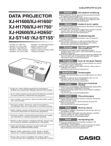 Casio XJ-H2600, XJ-H2650 Používateľská príručka
