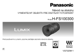 Panasonic HFS100300 Návod na používanie