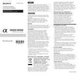 Sony SEL135F18GM Stručná príručka spustenia