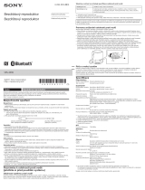 Sony SRS-XB10 Stručná príručka spustenia