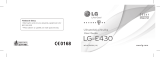 LG LGE430.AORSWH Používateľská príručka