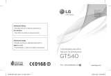 LG LG Optimus GT Používateľská príručka