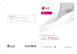 LG LGP500.AORRBK Používateľská príručka