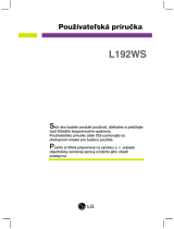 LG L192WS-SN Návod na obsluhu
