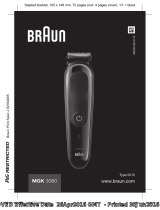 Braun MGK 3080, MGK 3580, MGK 3980 Používateľská príručka
