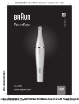 Braun 800 FaceSpa Používateľská príručka