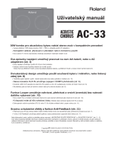Roland AC-33 Používateľská príručka