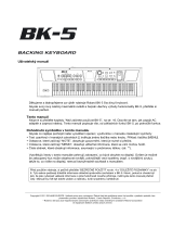Roland BK-5 Používateľská príručka