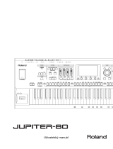 Roland JUPITER-80 Používateľská príručka