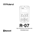 Roland R-07 Používateľská príručka