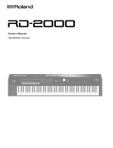 Roland RD-2000 Používateľská príručka