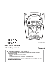 Roland TD-11 Používateľská príručka