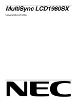 NEC MultiSync® LCD1980SX Návod na obsluhu