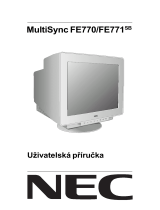 NEC MultiSync® FE770 (Black) Návod na obsluhu