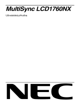 NEC MultiSync® LCD1760NX Návod na obsluhu