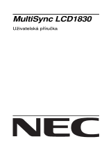 NEC MultiSync® LCD1830 Návod na obsluhu
