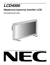 NEC NEC LCD4000 Návod na obsluhu