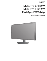 NEC MultiSync® EX201W Návod na obsluhu