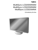 NEC MultiSync® LCD225WNX Návod na obsluhu