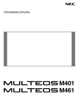 NEC MULTEOS M461 Návod na obsluhu