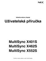 NEC MultiSync X552S Návod na obsluhu