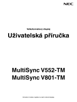 NEC MultiSync V801-TM Návod na obsluhu