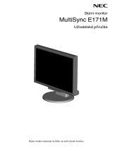 NEC MultiSync E171M Návod na obsluhu