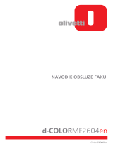 Olivetti d-Color MF2603en and d-Color MF2604en Návod na obsluhu
