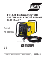 ESAB Cutmaster 80 Plasma Cutting System Používateľská príručka