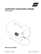 ESAB Welding power source interface Používateľská príručka