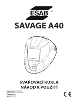 ESAB SAVAGE A40 Welding Helmet Používateľská príručka