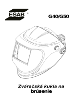 ESAB G40 / G50 Používateľská príručka