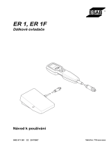 ESAB ER 1, ER 1F Používateľská príručka