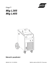 ESAB Mig L305, Mig L405 Používateľská príručka