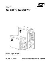 ESAB Tig 3001i, Tig 3001iw Používateľská príručka