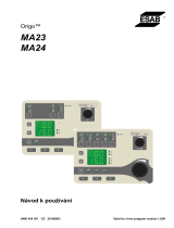 ESAB MA23, MA24 Origo™ Používateľská príručka