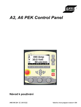 ESAB A2, A6 PEK Control Panel Používateľská príručka