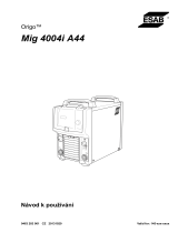 ESAB Mig 4004i A44 Používateľská príručka