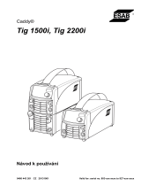 ESAB Tig 1500i, Tig 2200i, Caddy® Tig 1500i, Caddy® Tig 2200i Používateľská príručka