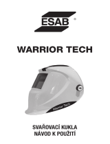 ESAB Warrior Tech welding helmet Používateľská príručka