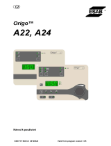 ESAB A22, A24 Origo™ Používateľská príručka