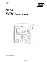 ESAB A6 PEK Control Unit Používateľská príručka